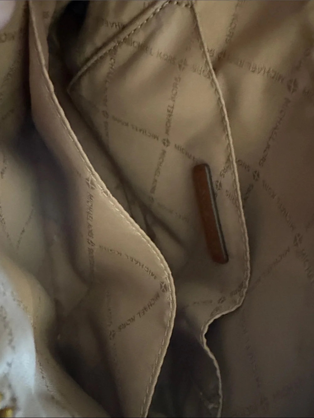 Michael Kors Tan Crossbody Bag with Gold Hardware
